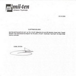 Milten  Bitirme Belgesi